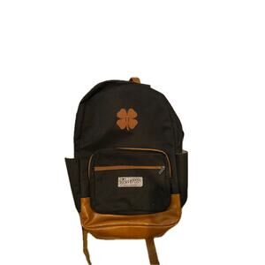 Lucky Brand Black and Faux Leather Backpack 25L
